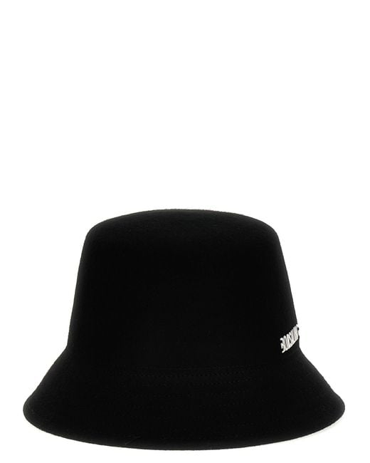 Borsalino Black Felt Hat Hats for men