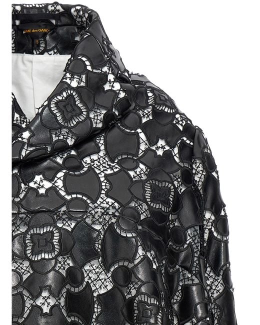 Comme des Garçons Gray Lace Laser Jacket