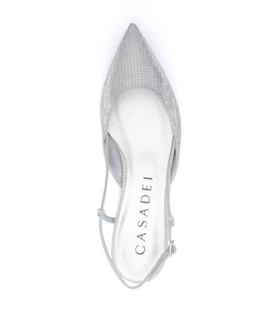 Casadei White Diadema Chanel Shoes