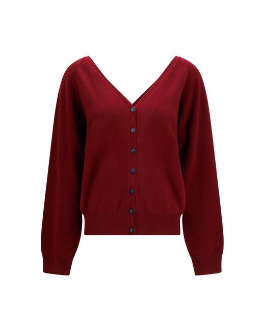 Lisa Yang Red Jiani Cashmere Cardigan Kashmir/Capra Hircus