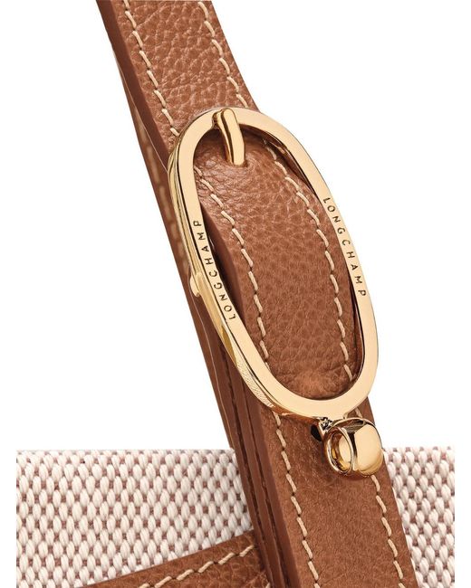 Longchamp Natural Shoulder Bag Le Foulonné Toile