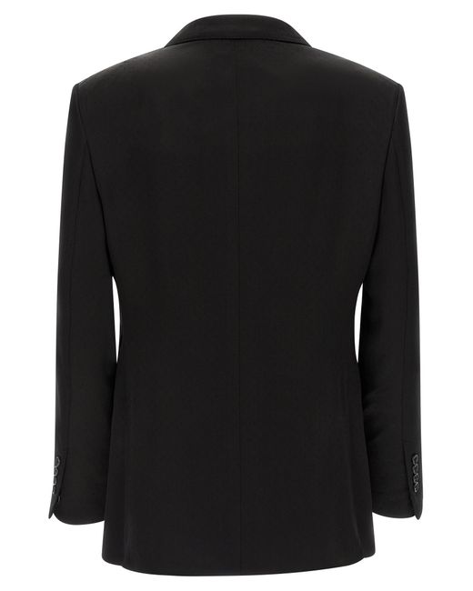 Tom Ford Black Tone-On-Tone Polka Dot Blazer for men