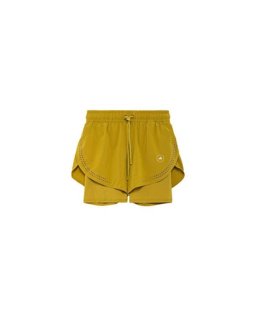 Adidas By Stella McCartney Yellow 2in1 Shorts