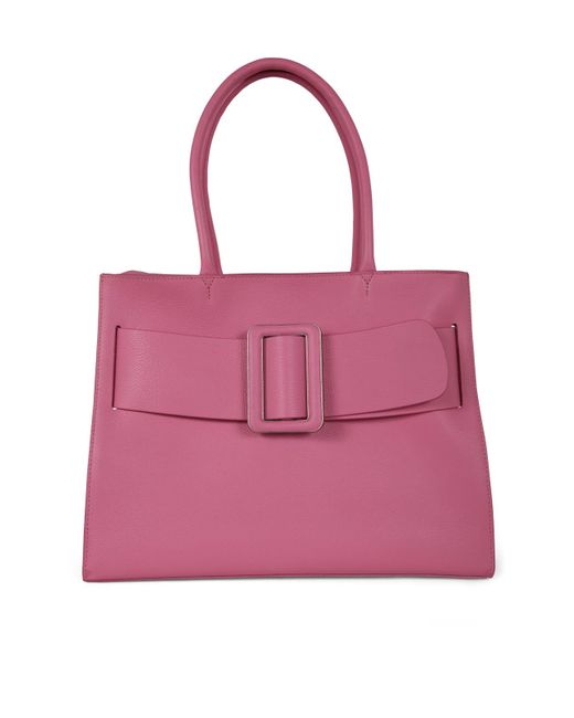 Boyy Pink Leather Bags: Bobby Soft Bag