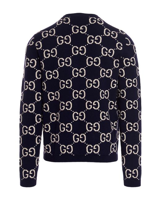 Gucci Gga Sweater in Blue for Men Lyst UK