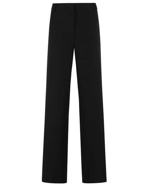 FEDERICA TOSI Black Pantalone Cady Tasche A Filetto