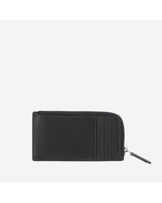 Montblanc Black Cardholder Leather Wallets & Cardholders for men