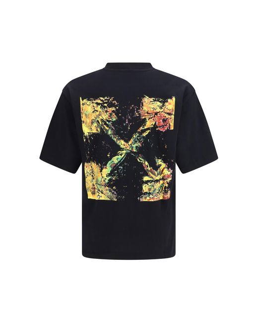 Off-White c/o Virgil Abloh Blue Spices Arrow Skate T-Shirt Cotton T-Shirts for men