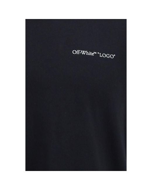 Off-White c/o Virgil Abloh Blue Cotton T-Shirt for men