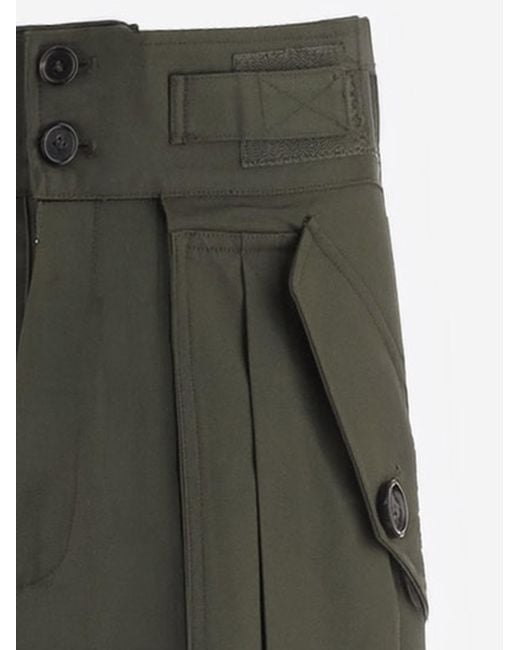 Frankie Shop Green Cotton Trousers