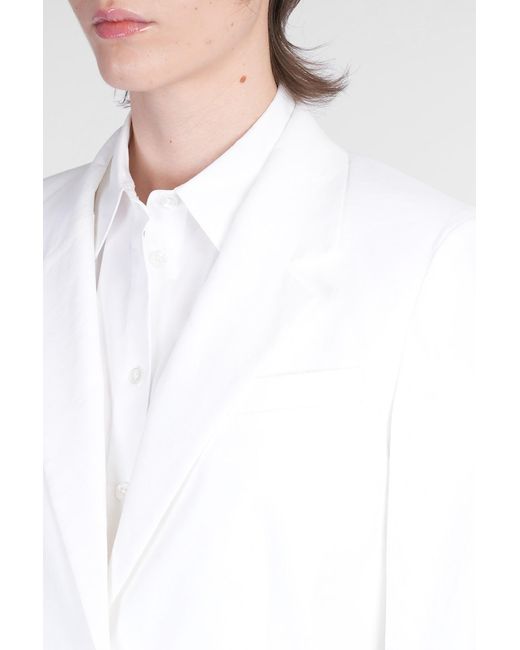 Theory White Blazer