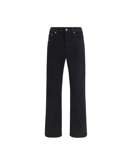 Golden Goose Deluxe Brand Blue Black Cotton Slim Fit Jeans for men