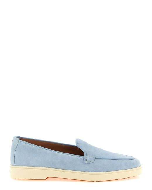Santoni Blue 'Debora' Loafers