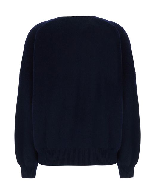 Lisa Yang Blue Sweater Veira Cashmere Knitted Tops