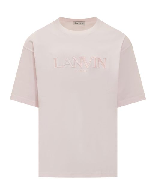 Lanvin White T-shirt With Logo for men