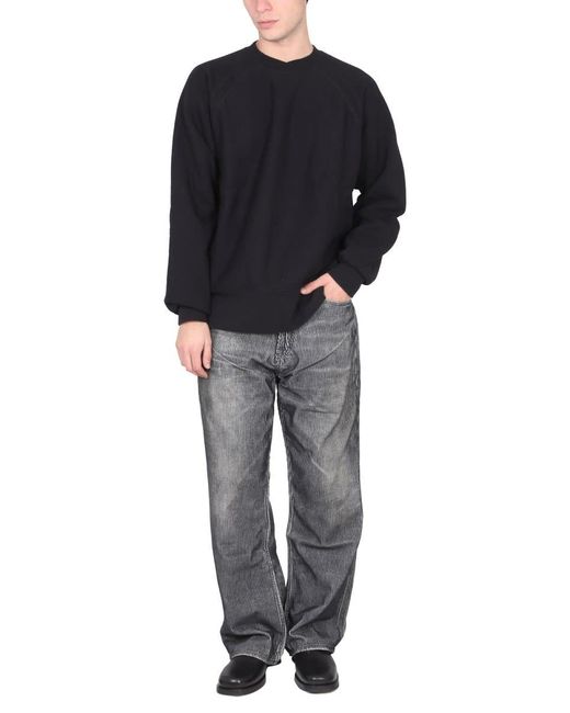 Engineered Garments Black Crewneck Sweatshirt for men