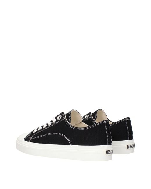 Moschino Black Sneakers Fabric
