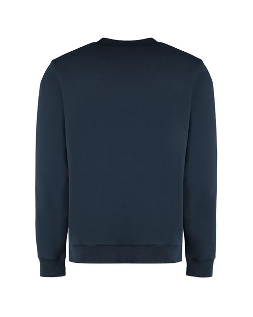 Woolrich Blue Cotton Crew-neck Sweatshirt for men