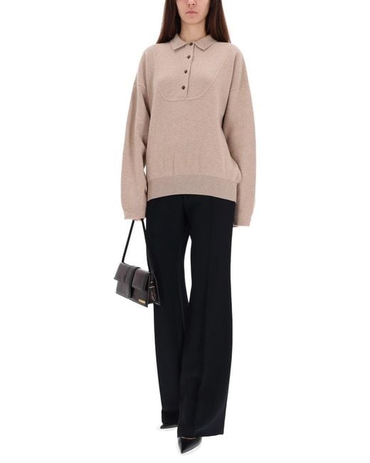 Jacquemus Natural Balloon Sweater Merino Wool Jumpers