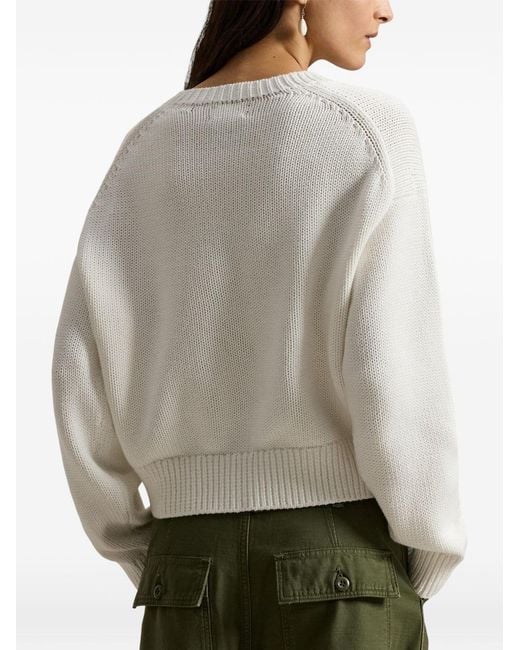 Polo Ralph Lauren Gray Sweater Big Pony Cotton