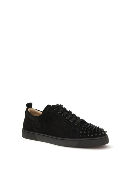 Christian Louboutin Black Louis Junior Spikes Sneakers for men