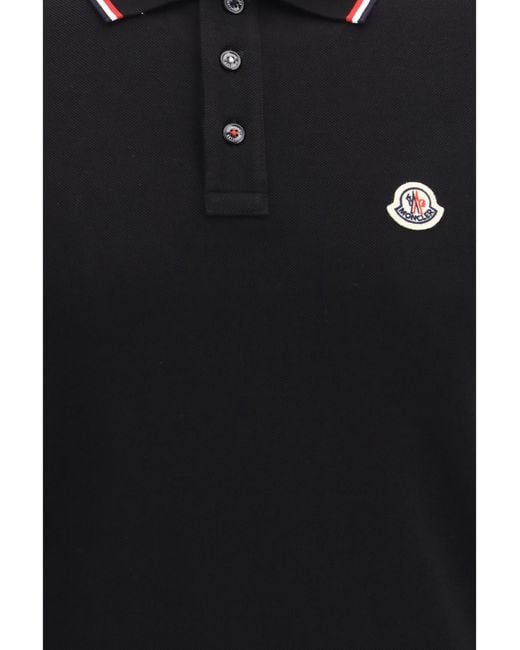 Moncler Black Polo Shirt for men