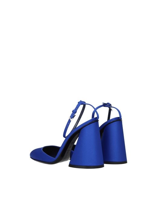 The Attico Blue Ladies Cobalt Luz Slingback Pumps