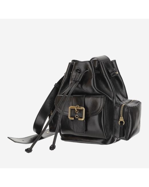 Chloé Black Shiny Leather Shoulder Bag Buffalo