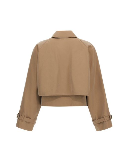Burberry Natural Pippacott Cropped Jacket