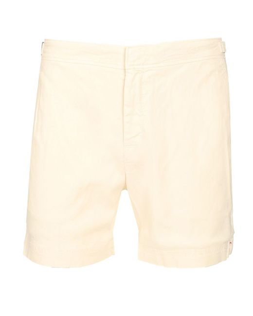 Orlebar Brown Natural Linen Short Trousers for men