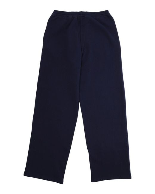 Gucci Blue Trousers With Side Web Pattern Fabric for men