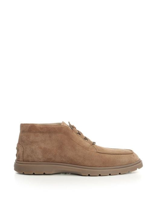 Tod's Brown Suede Ankle Boot Boots for men