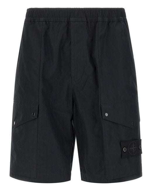 Stone Island Blue 'L100004' Bermuda Shorts for men