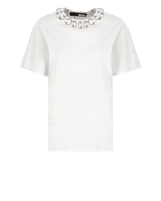 ROTATE BIRGER CHRISTENSEN White T-Shirts And Polos