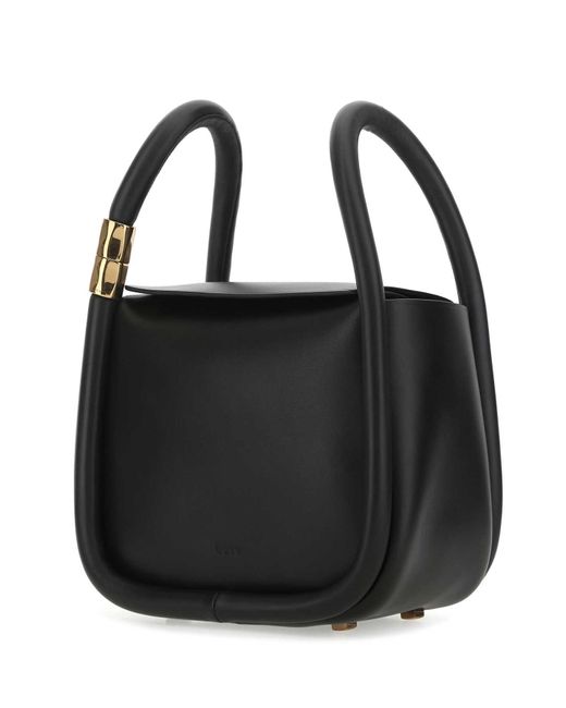Boyy Black Leather Wonton 20 Handbag