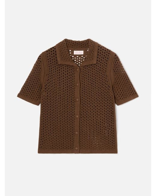Mc2 Saint Barth Brown Elowen Cardigan Crochet