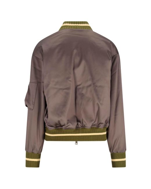 Vivienne Westwood Brown Bomber-Style Jacket With Ribbed Details for men