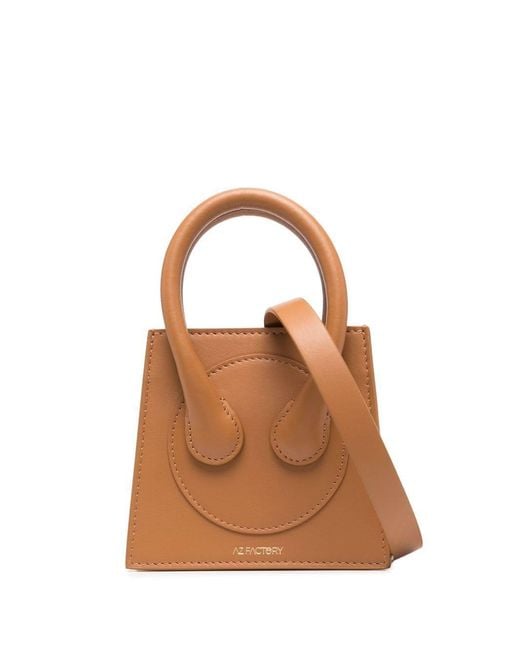 Az Factory By Ester Manas Brown Az Factory X Ester Manas Small Cake Tote Bag