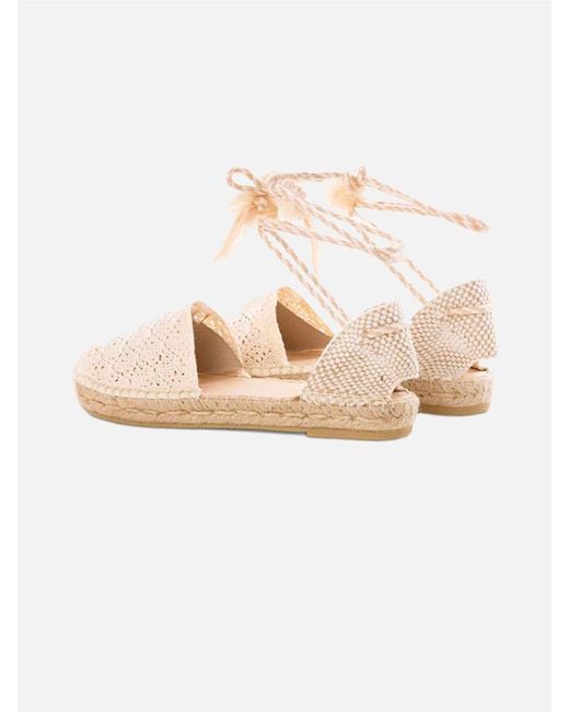 Mc2 Saint Barth Natural And Soler Crochet Espadrillas Shoe