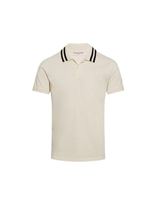 Orlebar Brown White Jarrett Luxe-275588- Sand,,Tan Clothing for men