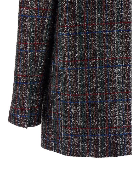 Missoni Black Sequin Tartan Blazer