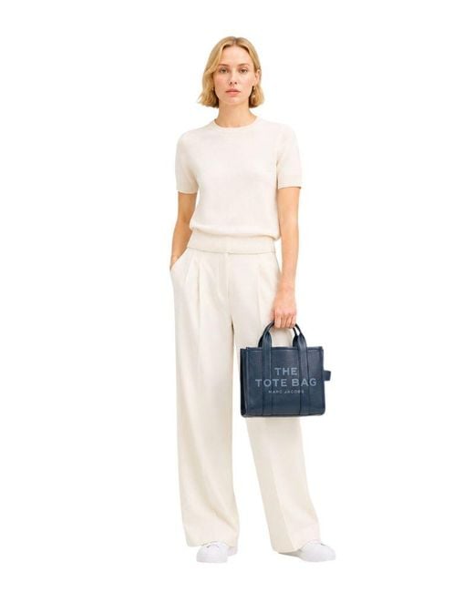 Marc Jacobs Blue Tote Bag Cow Leather Tote-Bags