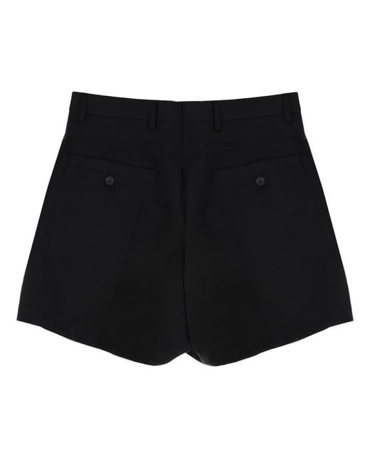 Rick Owens Black Shorts New Wool