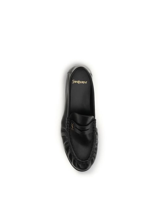 Saint Laurent Black Loafers Le Loafer Calf Leather for men