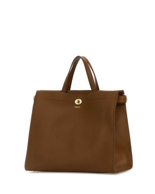 Burberry Brown Caramel Leather Medium Cotswolds Handbag