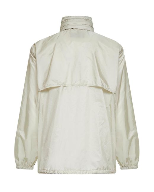 Prada White Hooded Jacket Re-Nylon Talc for men