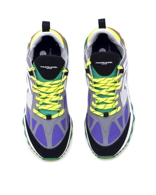 Philippe Model Green Rockx Low Vibram Sole Sneakers Shoes for men