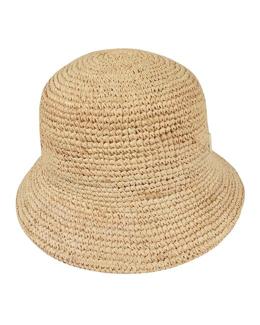 Borsalino Natural Rafia Crochet Bucket Hat