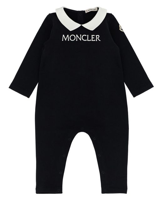Moncler Black Logo Embroidery Jumpsuit