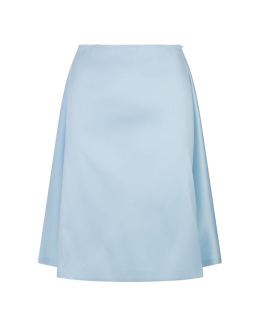 Sportmax Blue Light Beira Shorts Skirt